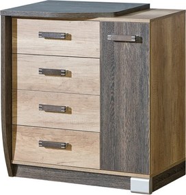 Komoda PALMERO 80 cm do Salonu Sypialni Brązowy
