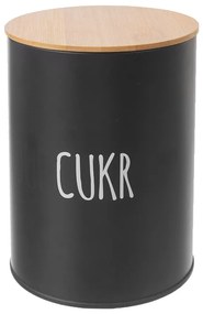 Orion Pojemnik blaszany na cukier BLACK