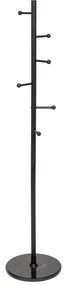 Wieszak na płaszcze BLACKMARBLE z 6 metalowymi uchwytami, 173 cm