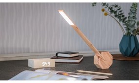 Jasnobrązowa lampa stołowa LED (wysokość 38 cm) Octagon One – Gingko