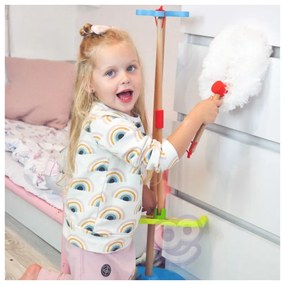 Tooky toy drewniany zestaw do sprzątania dla dzieci 6 el.