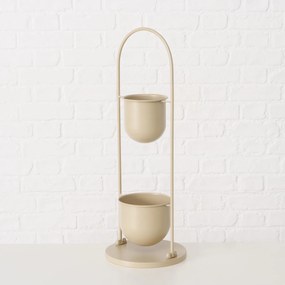 Kwietnik metalowy CAMILIO, beżowy, wys. 75 cm