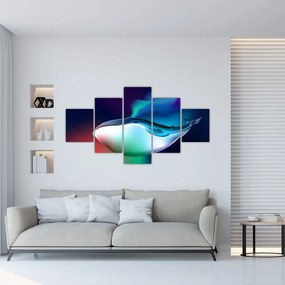 Obraz - Kosmiczny wieloryb (125x70 cm)