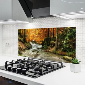 Panel Szklany Ukryty Wodospad w Gęstwinie