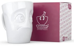 Biały bezradny porcelanowy kubek z uchem 58products