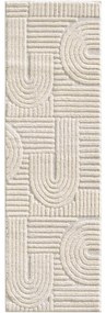 Dywan nowoczesny 3D Art kremowy 80 cm x 250 cm