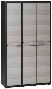 Wielofunkcyjna szafa do ogrodu i piwnicy czarny + szary T7-T63