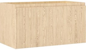 Mexen Rivel szafka łazienkowa podumywalkowa 90 cm, 1 szuflada, ryflowana , dąb - 91A20-09047-1-BF81
