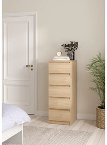 Komoda w dekorze dębu w naturalnym kolorze 40x111x50 cm Naia – Tvilum