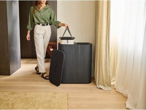 Czarny bambusowy kosz na pranie 2x45 l Tota Luxe – Joseph Joseph