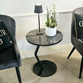 Stolik boczny, kawowy, kolor czarny