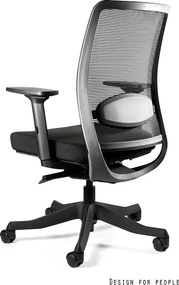 Krzesło biurowe Anggun M BL418 Black, zgodne z normą BHP