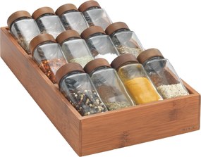 Organizer z przegródkami na przyprawy MARTI, bambus