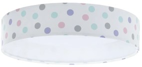 LED 24W GALAXY KIDS z regulacją, kolorowe kropki + pilot