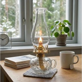 BRILAGI - Lampa naftowa MERLIN przezroczysta