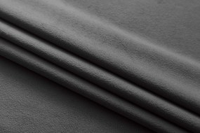 Szara zaciemniająca zasłona VELVET 140x250 cm Zawieszanie: Metalowe pierścienie