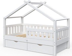 Łóżko domowe biały 167.6x87.6x133.6 design