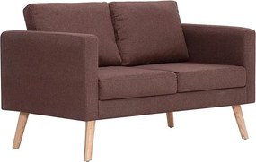 Dwuosobowa brązowa kanapa E2-P93