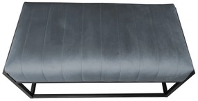 Ławka KAYA LOFT BL14 pufa podnóżek metal