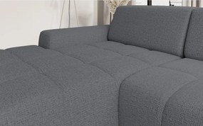 Narożnik SAVIO Lewostronny z Elektryczną Regulacją wolnostojący tkanina KANSAS 15 Szary WERSAL