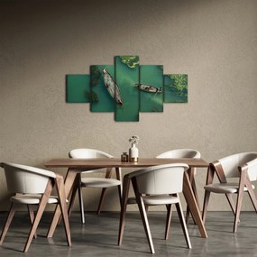 Obraz - Rybacy na rzece (125x70 cm)