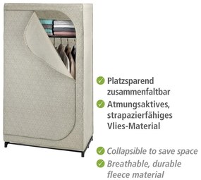 Beżowa tekstylna szafa 90x160 cm Balance – Wenko