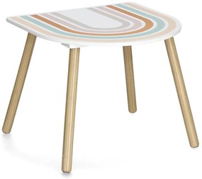 Zestaw mebli dla dzieci RAINBOW z MDF i sosny, stolik + 2 krzesła