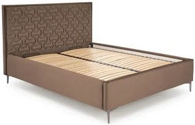 Beżowe welurowe wezgłowie do łóżka B7-D54