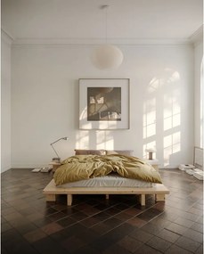 Brązowa szafka nocna z litego drewna sosnowego Japan – Karup Design