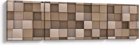 Obraz - Beżowe kostki (170x50 cm)