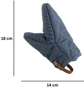 Rękawice kuchenne zestaw 2 szt. Indigo – Tiseco Home Studio
