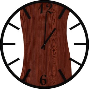 Zegar na ścianę w kolorze palisandru N2-H59