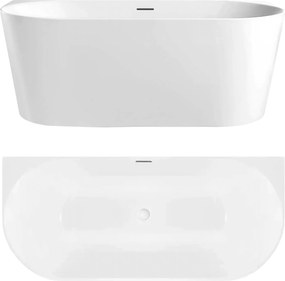 Wanna Przyścienna CAPRI SLIM 150cm