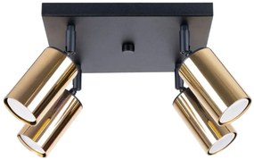 Reflektorowa lampa sufitowa nowoczesna czarny + złoty - A573 A2-N03