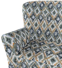 Pokrowiec na fotel Tomelilla wysoki z zakładkami