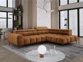 Narożnik PLAZA L Prawostronny z elektryczną regulacją siedziska w tkaninie EDEN 10 WERSAL