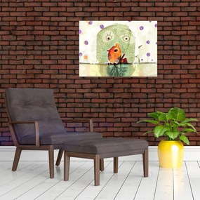 Obraz na szkle- Dusza ptaka (70x50 cm)