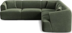 Zielony aksamitny narożnik Campi – Cosmopolitan Design