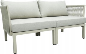 Modułowy zestaw mebli ogrodowych beżowy