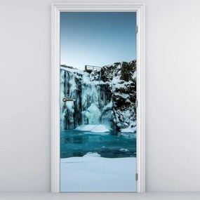 Fototapeta na drzwi - Zamarznięte wodospady (95x205cm)