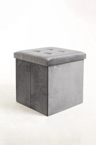 Pufa do przechowywania guzików 38 cm aksamitna