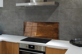 Panel szklany do Kuchni Drewniane Słoje z Sękami