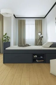 Modułowa szuflada pod łóżko antracyt F1-A51