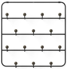 Czarny metalowy wieszak na drzwi 36 cm Estique – Umbra
