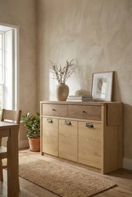 Duża komoda do przechowywania dąb cremona + dąb lefkas A7-E05