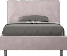 Łóżko bez stelaża tapicerowane 120x210 microfibra kolor lawendy Antea Large