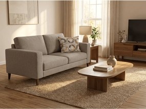 Zestaw 2 szt. dekoracyjnych poszewek na poduszkę z mikrofibry CIRELLO 45x45 cm, brązowo-szary