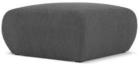 Ciemnoszary puf z materiału bouclé Molino – Micadoni Home