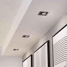 Eglo 902284-ZESTAW 3xLED oprawa sufitowa wpuszczana SALICETO LED/4,8W/230V 8,8x8,8cm czarna