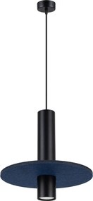 Czarno-granatowa wisząca lampa z regulacją wysokości B6-W84